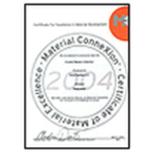 Material ConneXion, certificate for Excellence - Kova Textiles